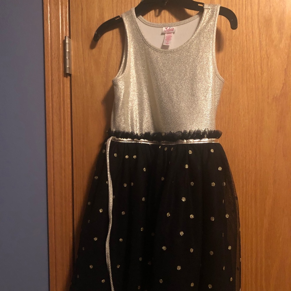 💕Justice 💕 Girls Dress Black & Gold